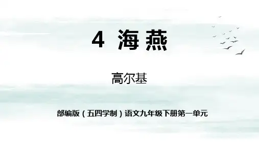 第4课《海燕》课件-九年级语文下册(统编版五四制)