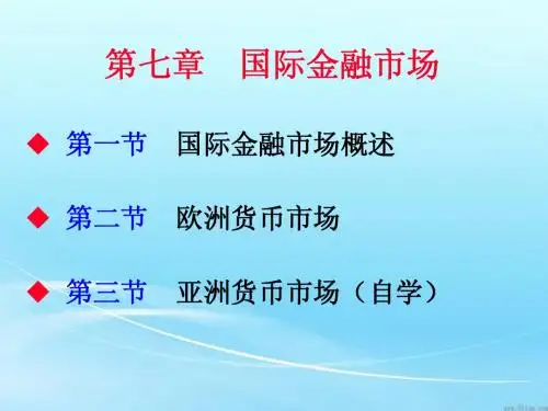 7 国际金融市场