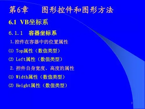 vb 第6章 图形控件和图形方法