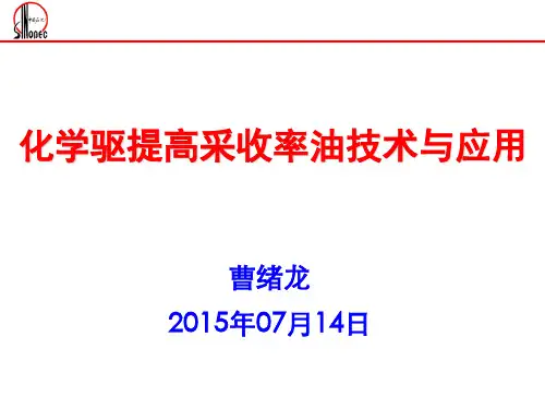 化学驱油技术讲座1综述