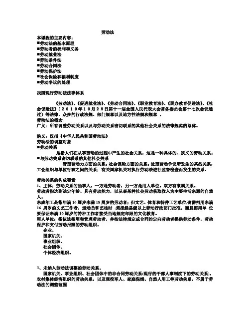 劳动法