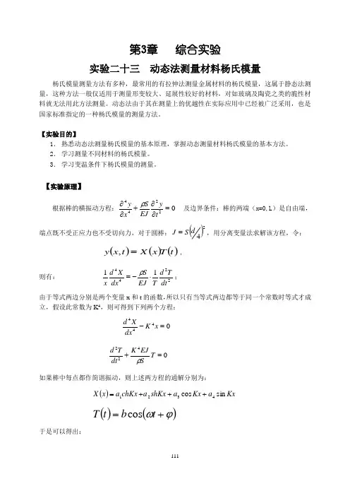 Z23-动力学共振法测量材料杨氏模量 (1)