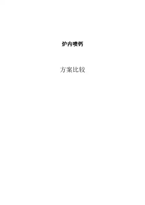 电厂脱硫炉内喷钙方案比较