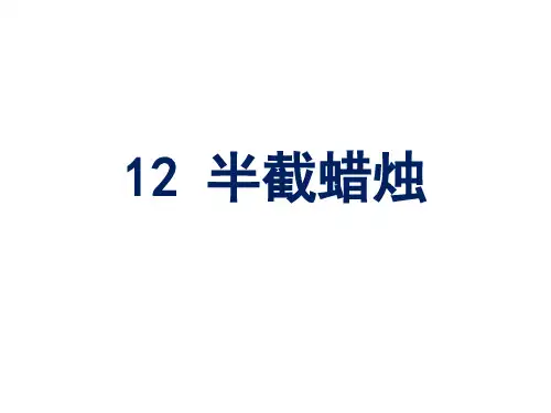 12-半截蜡烛