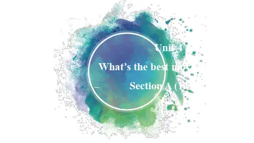 Unit4SectionA(1a1c)课件人教版英语八年级上册(完整版)