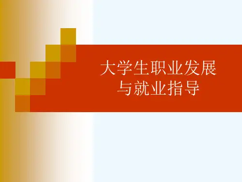 大学生职业发展与就业指导(第五单元能力探索)
