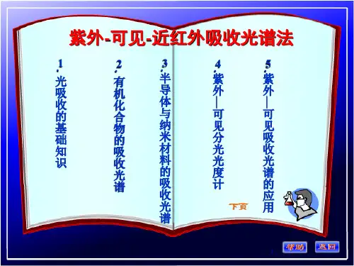 现代仪器分析-紫外可见近红外吸收光谱ppt课件