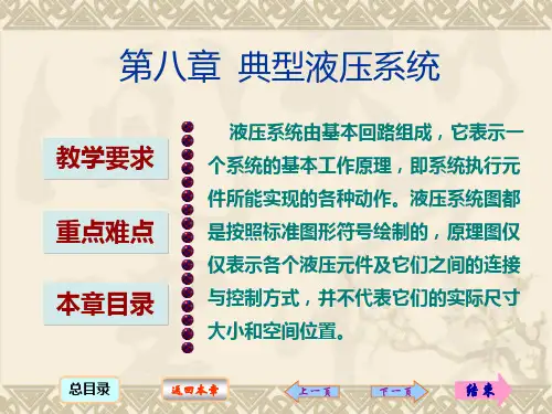 典型液压系统原理分析大学PPT课件