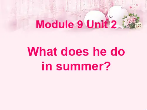 最新二年级英语上册Module9Unit2Whatdoeshedoinsummer1外研版(一起)优选教学课件