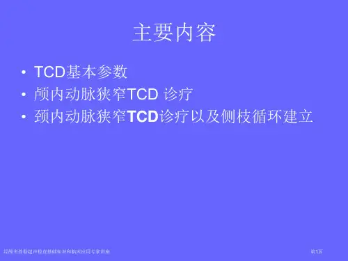 经颅多普勒超声检查基础知识和临床应用专家讲座