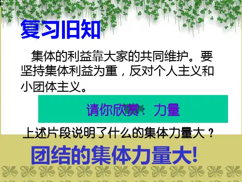 七年级语文下册 第二课第3课时 团结就是力量课件