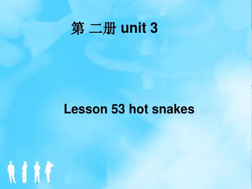 Lesson53hotsnakes(课件)新概念英语第二册