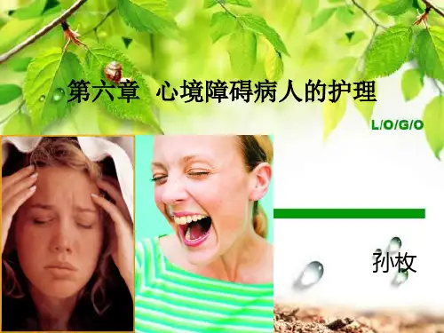 第六章心境障碍病人的护理