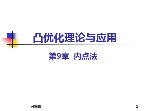 凸优化理论与应用内点法PPT课件