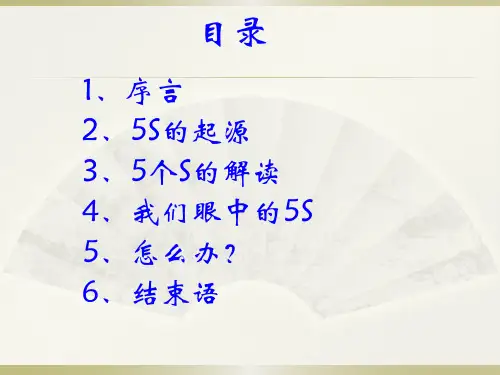 5S培训教材1精编版