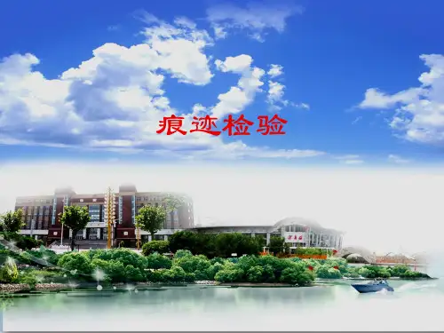 痕迹检验概述