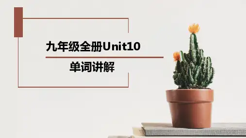 人教新目标(Go for it)九年级全册Unit10单词讲解课件