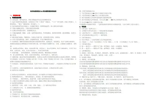 高考地理类经典20类问题答题规范梳理