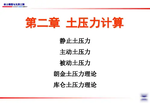 土压力计算ppt课件