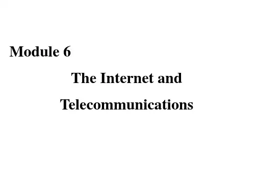 高中英语名师导学外研版必修一课件：Module 6 The Internet and Telecommunications Section Ⅰ 