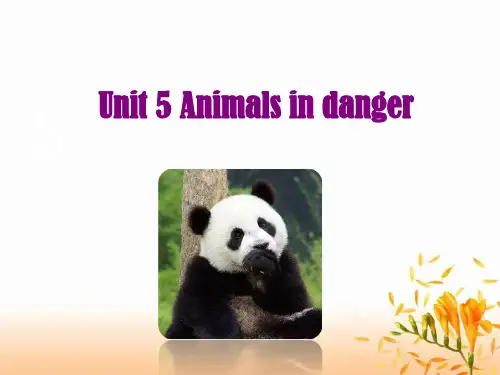 六年级上册英语公开课课件-module 2 unit 5 animals in danger 沪教牛津版