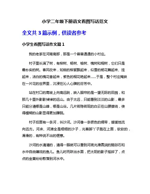 小学二年级下册语文看图写话范文