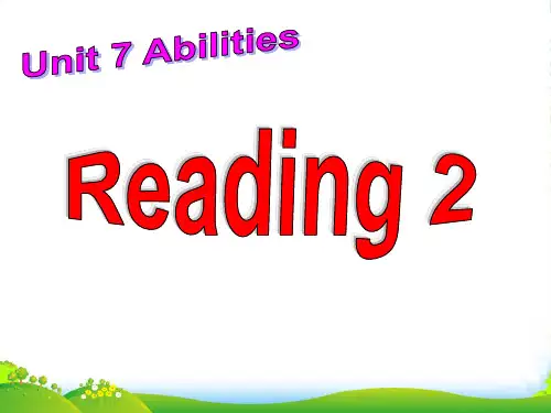 牛津译林七年级英语上册Unit7 Reading 2 课件