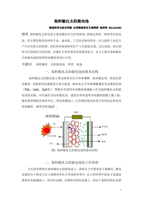 染料敏化太阳能电池