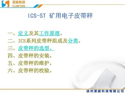 皮带秤培训课件解读