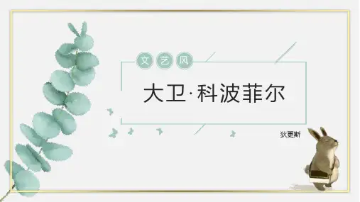 统编版高中语文选择性必修上册《大卫科波菲尔》PPT课件