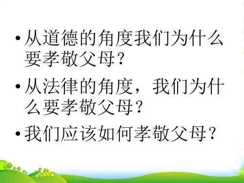 七年级政治下册 第二单元《跨越代沟》课件 北师大