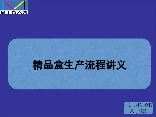 精品盒生产流程