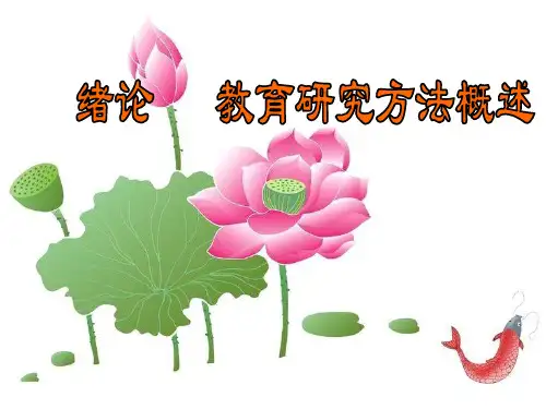 教育科学研究方法概述