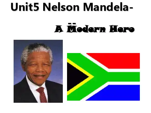 人教版高中英语必修1-Unit5  Nelson Mandela a modern hero 课件   (共66张PPT).ppt