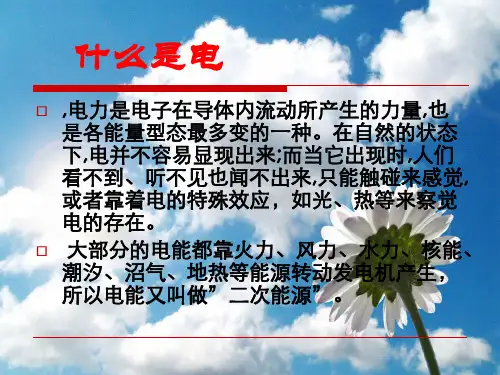 电是怎么产生的 ppt课件