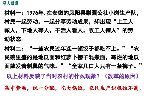 经济体制改革ppt27人教版优秀课件