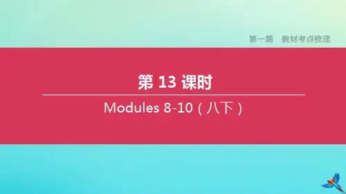 (浙江专版)2020中考英语复习方案第一篇教材考点梳理第13课时Modules8_10(八下)课件