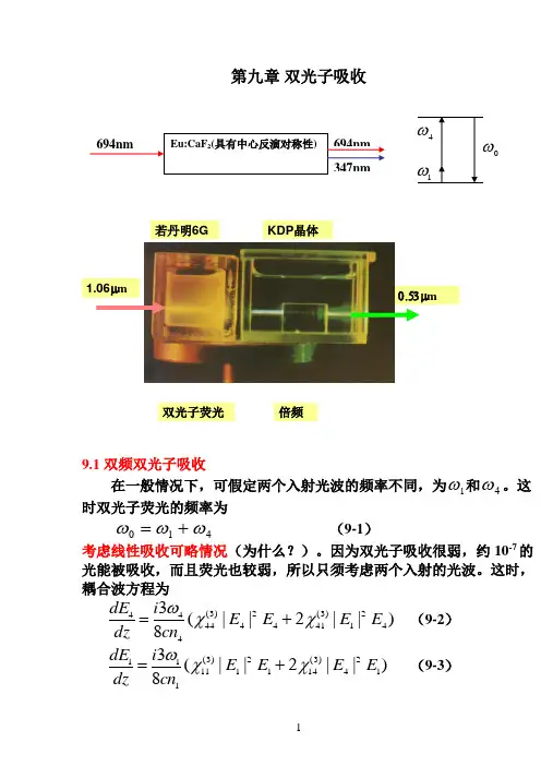 第九章 双光子吸收.