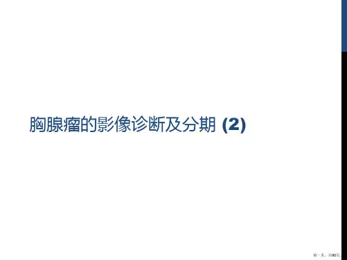 胸腺瘤的影像诊断及分期 (2)