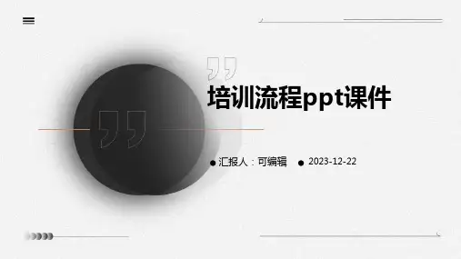 培训流程PPT课件