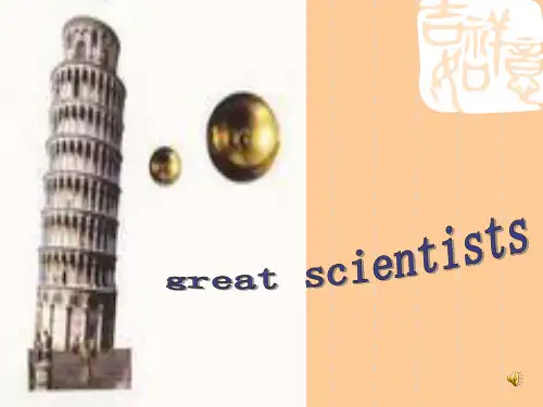 英语：Unit1《Great scientists》using language 课件(新人教版必修5)