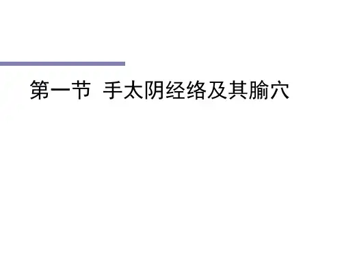 第一节手太阴肺经