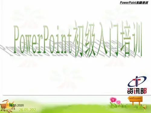 PPT初级培训教材63页PPT