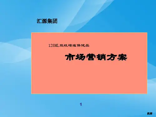汇源集团市场营销方案(ppt 128页)实用资料