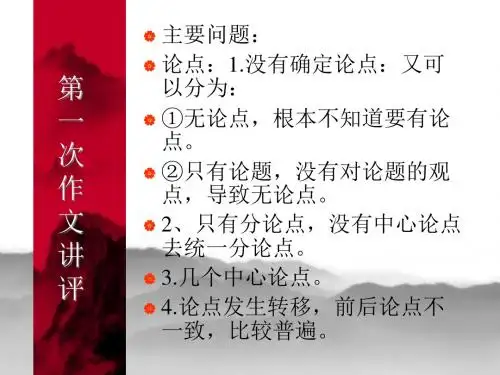 2、3写议论文怎样确定论点