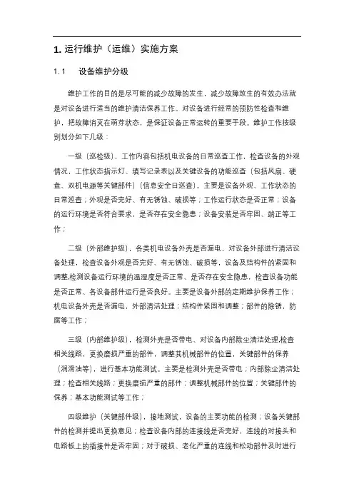 信息化项目运维服务-实施方案