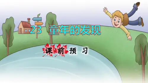 部编版五年级语文下册第23课《童年的发现》精美课件