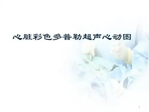 心脏彩色多普勒超声心动图PPT医学课件