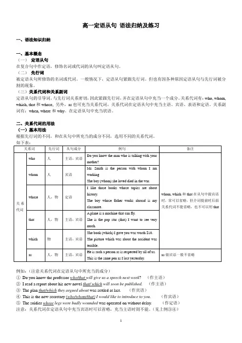 定语从句语法归纳