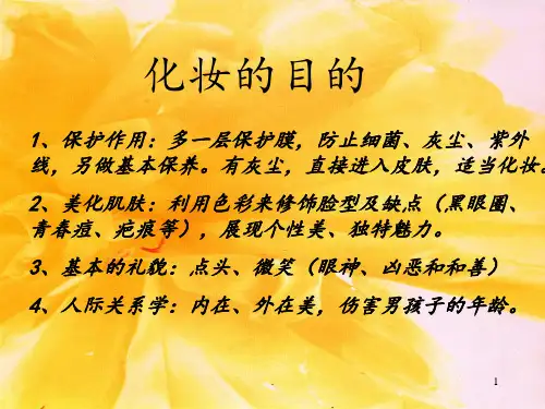 彩妆-化妆培训分析PPT课件